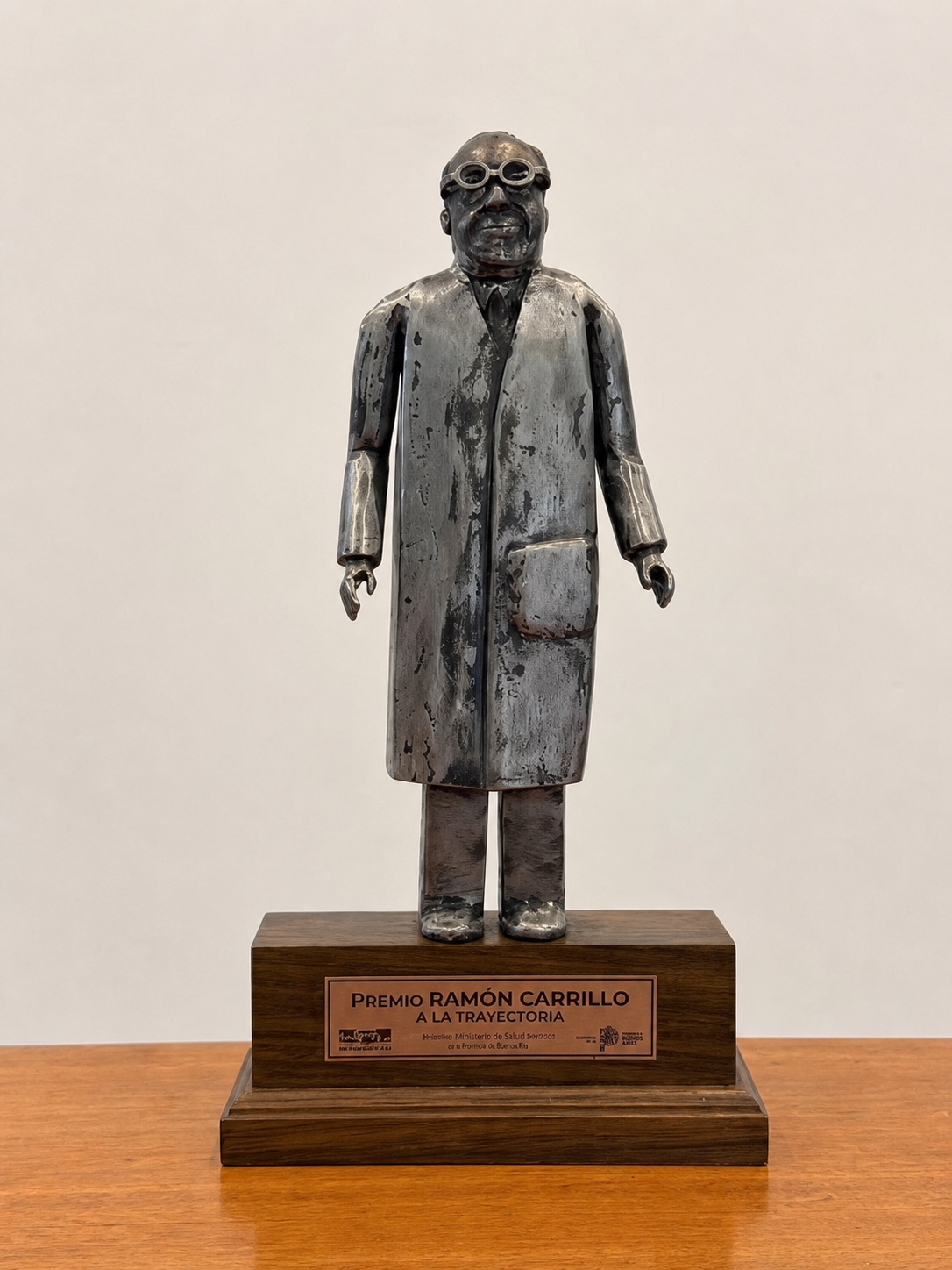 Premio Ramón Carrillo realizado en hierro y acero
